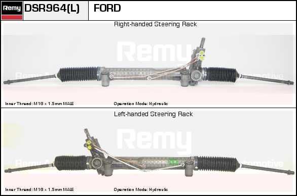 DELCO REMY Рулевой механизм DSR971L